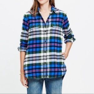 Madewell Flannel Ex-Boyfriend Larchmont Plaid Shirt